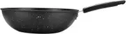 SECFOU Traditional Maifan Stone Wok Non Stick Stir Fry Pan for BBQ Vegetables and Meat Kitchenware Suitable for Induction Electric and Gas Stoves