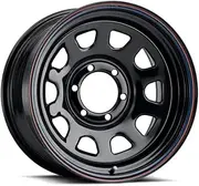 ALLIED WHEEL COMPONENTS - Black Daytona RBPS 15X10 5X5.5 W/Cap