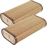 Ciieeo 2pc Bamboo Neck Pillow Cooling Sleep Pillow Hollow Design for Sauna Steam Room