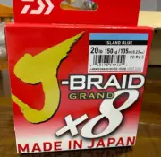NEW 1x Daiwa J Braid x8 20lb 135m Island Blue Braided Fishing Line SYDNEY STOCK