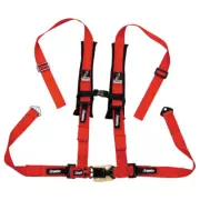 Dragonfire Racing 4-Point H-Style Safety Harness w/Sternum Clip 2" Red For