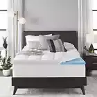 4-inch Dual Layer Gel Memory Foam Mattress Topper Cooling Pillow Top Bed Cover