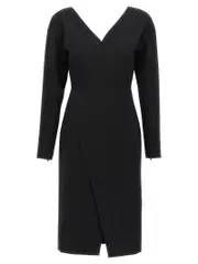 [Fendi] Fendi-Techno Jersey Dress Gonne Nero-Donna 40IT