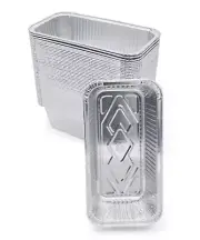Fig & Leaf (600 Pack) Aluminum Foil 2-LB Bread Loaf Pans 8.5" x 4.5" x 2.5"