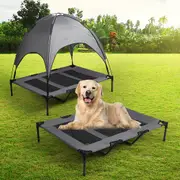 Pawz Pet Trampoline Bed Dog Cat Elevated Hammock With Canopy Raised Heavy XL