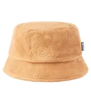 [Moschino Kids] Moschino Kids Embroidered fleece bucket hat Inch 19.7 brown