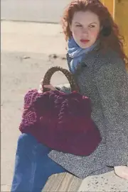 Sheep Shop Yarn Company Knitting Pattern 020 Diamond Brioche Cable Bag