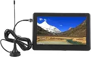 6 Inch Portable TV, 1024x600 TFT LED Screen, Support T2, Digital TV and ATV, with Remote, USB Port & TF Card Slot, for Kitchen Camping Car