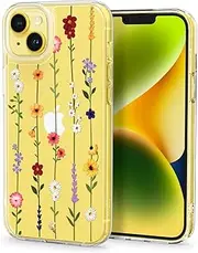 SPIGEN CYRILL Cecile Case Designed for Apple iPhone 14 Plus (2022)(6.7-inch) Hard Clear Cover - Flower Garden