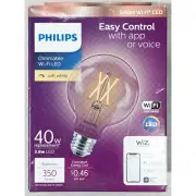 Philips Dimmable Smart Wi-Fi LED 3.8W Bulb 40W Soft White WiZ Connected 350 L