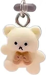 USB C Cover Cap - Cute Cartoon Bear Type C Plug Protective Dust Cover | USB C Dust Cover, USB C Plug Cover, Type C Phone Port Protector, Dust Proof Plug Pendant Type C Port Phone