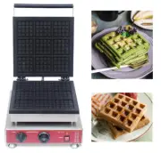 Techtongda 9pcs Electric Square Waffle Machine Standard Waffle Maker 110V