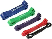 Powertrain set of 5 Heavy Duty Resistance Bands Power Home Gym Fitness, Exercise, Yoga, Weightlifting, Physical Therapy, Rehab, Bench Press Workouts