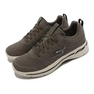 【SKECHERS】休閒鞋 Go Walk Arch Fit-Grand Select 2 男鞋 棕 米 緩震 健走鞋(216263TAN)