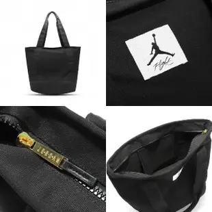 【NIKE 耐吉】肩背包 Jordan Tote Bag 男女款 黑 手提包 包包 媽媽包 喬丹 大容量 托特包(JD2243019GS-002)