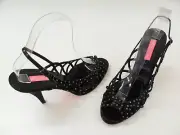 BETSEY JOHNSON SIZE 8.5 LADIES SHOES BLACK HEELS EVENING DRESS M SCORPIO