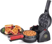 03512 Stuffler Stuffed Waffle Maker, Belgian Large Black