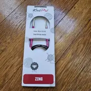 Knitter's Pride Zing Circular Knitting Needles. Size US 8, 60"