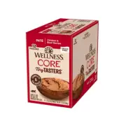 WELLNESS Core Tiny Tasters Wet Cat Food Chicken & Beef Pate 50GX12
