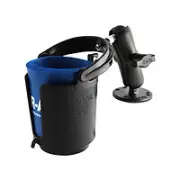 RAM Mount Car Boat Drink Cup Holder w Flat drill down Surface Mount RAM-B-132U