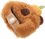 HIAKDOFT Halloween Costume Hat Plush Guinea Pig Hat Dress up Accessories for Dolls