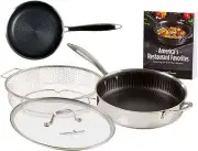 Copper Chef Titan Fry Pan Set 9.5 inch + 8 inch Stainless-Steel - 5 Piece Set