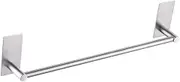 1Pc Stainless Steel Wall Mounted Towel Rack Punch Design Space Saving Towel Bar for Bathroom Kitchen Balcony Durable Rustproof Towel Hanger
