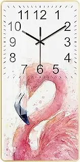 Rectangle Hanging Clock Withcrystal Porcelain Painting Wall Clock Creative Modern Minimalist Muteclocks