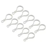 Plastic Lobster Clasps, Claw Snap Hooks for Keychains DIY Grey, 100Pcs