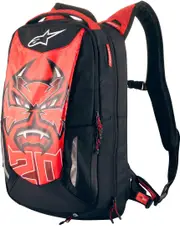 Alpinestars FQ20 City Hunter Backpack, black-red, Size M 11-20l 21-30l for Men Black Red