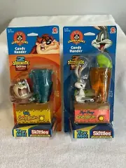 Bugs Bunny & Taz Pez Skittles Dispenser Warner Bros Set - SEALED