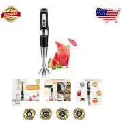 Ergonomic 21-Speed Cordless Immersion Blender for Smoothies and Soups - BPA Free