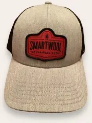 SmartWool Hat Mens One Size Grey Trucker Cap Adjustable Back Outdoors Hiking NEW