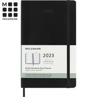 在飛比找蝦皮商城優惠-MOLESKINE 2023週記手帳12M軟皮L黑【金石堂】