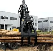 Hydraulic Excavator Crusher Attachment – Heavy-Duty Wood Grab & Clamshell Grapple for Forestry, Tree Removal & Logging