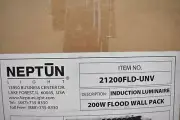 NEPTUN 21200FLD-UNV 200 WATT FLOOD WALL PACK INDUCTION LUINAIR