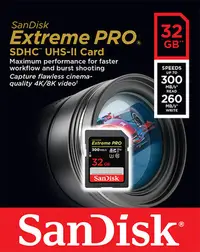 在飛比找Yahoo!奇摩拍賣優惠-SanDisk Extreme PRO 32GB SDHC 