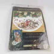 Dimensions Gold Collection SANTA'S WILDLIFE TREE SKIRT Sealed