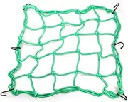 TIDTALEO Bungee Mesh Carrier Bag with Hooks for Motorcycle Helmet and Cargo Storage Green Durable Elastic Net for Camping Fishing Biking and Car Trunk Use