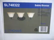 Thomas Lighting Prestige 3-Light Sable Bronze Wall Vanity Light Model #SL748322