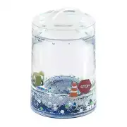 Toothbrush Holder with Glitter & Floaties by Your Zone Construction, Clear