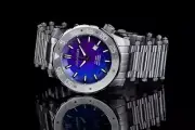 NEW! Aragon Automtic Swiss Mvm't Watch Heat Treated Meteorite Dial Blue A517BLU