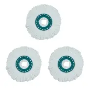 3 Pack PremiumMop Head Refills for 360° Rotating Round Spin MagicsMop Microfibre