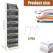 7 Shelves Over the Door Organizer Foldable Over the Door Storage with weZPN