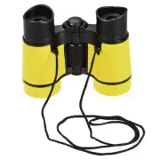 Toy Binoculars 4X30 Compact Foldable Binoculars Yellow with Neck Strap