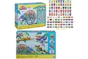 Playdoh Wow 100 Cans Bulk Modeling Compound Variety Pack Sparkle Shimmer Confeti