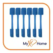 9.75" Blue Silicone Dual Sided Spatula by MyXOHome (1, 2, 4 or 6 Spatulas)