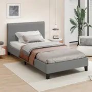 ALFORDSON Bed Frame King Single Size Mattress Base Fabric Grey