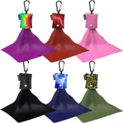 Purgenic Screen Cleaner Micro Fiber Cloth with Clip 6 Pack - Multi Color Choices