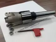 2" face mill R200, w. 4 Sandvik RCKT1204 Round inserts, MT2 arbor#506-R200-2
